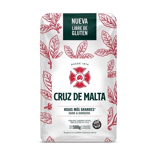 Yerba Mate Cruz de Malta Con Palo 500 g. #1