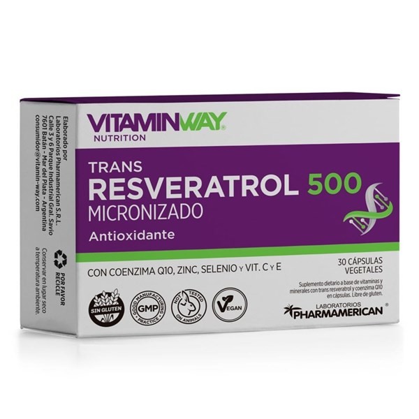 Vitamin Way Resveratrol 500 30 Cápsulas #1