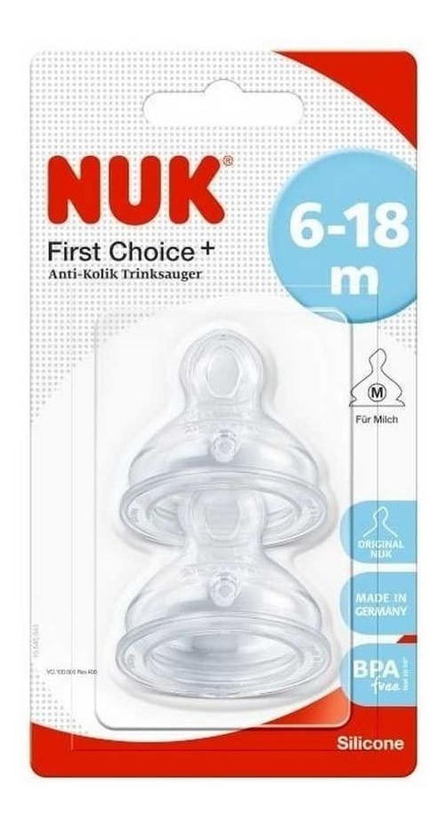 Nuk Tetina First Choice Plus Talle 2 (2 Unidades) #1