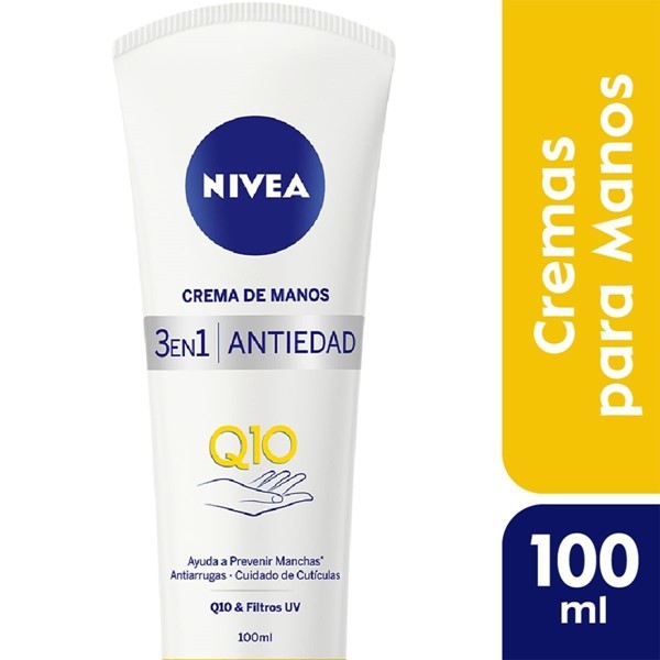 Nivea Crema de Manos Antiedad  Q10 Plus 3 en 1 Para Todo Tipo de Piel 100 ml alt