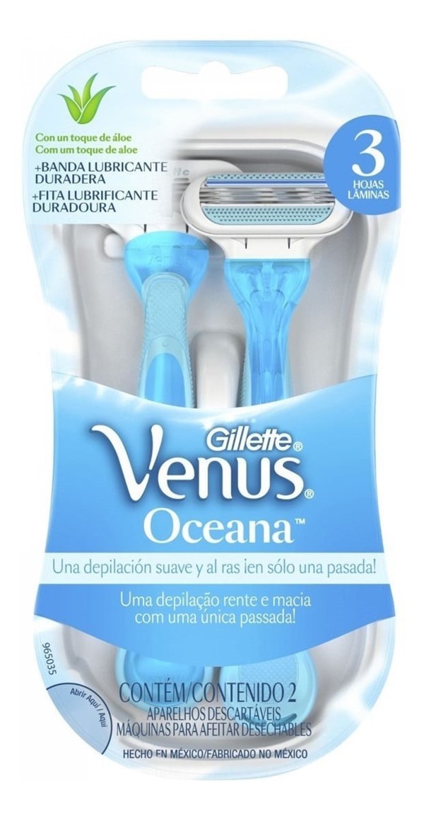 Gillette Máquina Para Afeitar Descartable Venus Sensitive (2 Unidades)