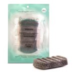 Konjac Esponja Corporal Negra 6 olas Con Ceniza Bambu #1