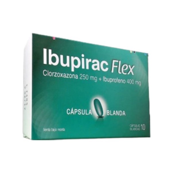 Pfizer Ibupirac Flex Capsulas Blandas Ibuprofeno + Clorzoxazona 400 Mg x 10 Cáps Blandas #1