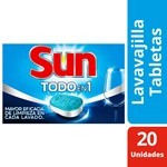 Tabletas Lavavajillas Sun Todo En 1 20 Unidades #1