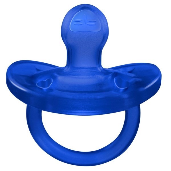 Chupete Chicco Physio Soft Liso Azul + 16 m