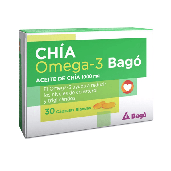 Bago Suplemento Dietario Chia 3 omega- (30 Cápsulas Blandas) #1