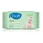 Q-Soft Toallitas Húmedas Premium Aloe Vera 50 un #1