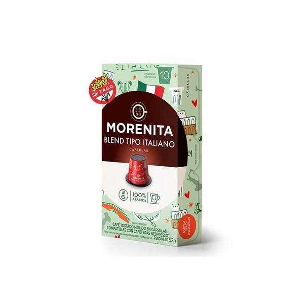 Cafe La Morenita Capsulas Italiano 52 xg