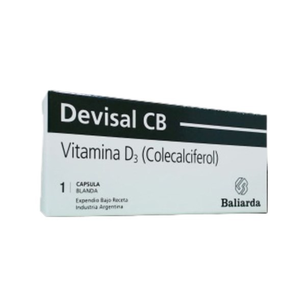 Baliarda Devisal Cb Vitamina D3 x 1 Caps Blandas