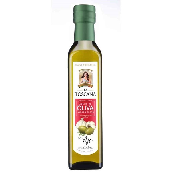 Aceite De Oliva La Toscana Extra Virgen Con Ajo 250 Ml #1