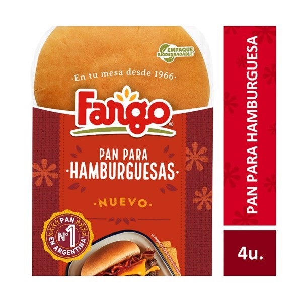 Pan Para Hamburguesa Fargo en Bolsa 210 g. #1