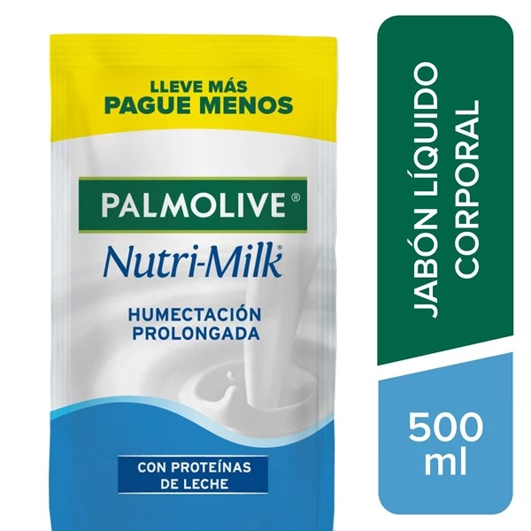 Palmolive Jabon Liquido Nutrimilk Para Cuerpo Repuesto 500 ml