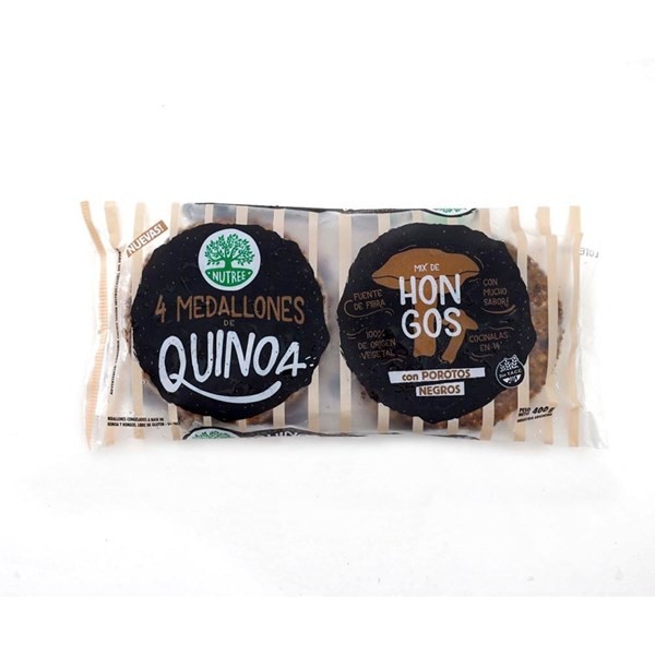 Medallones de Quinoa Nutree Con Mix de Hongos 4U 400 g alt