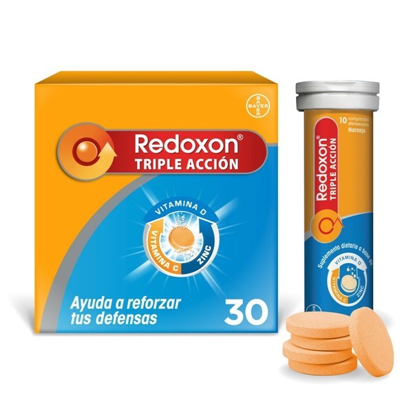 Redoxon Suplemento Dietario Naranja Triple Acción Efervescente x 30 comprimidos