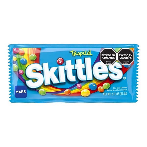 Caramelos Skittles Tropical x 61 g