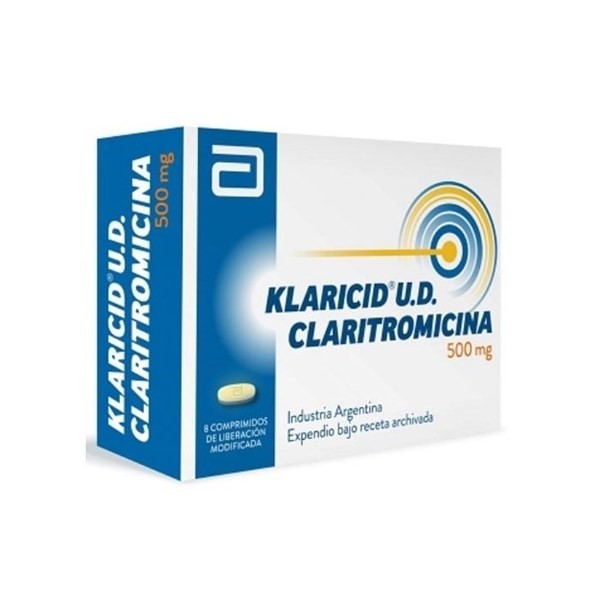 Klaricid 500 U.d. | 8 Tabletas | Claritromicina #1
