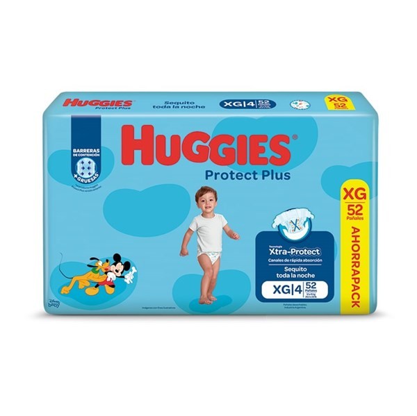 Pañales Huggies Protect Plus Unisex Ahorrapack Xg #1