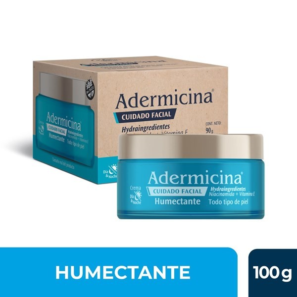 Adermicina Crema Facial Humectante Vitamina E 100 gr