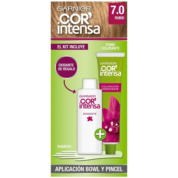 KIT TINTURA NUTRISSE COR INTENSA COLOR 7.0 RUBIO MEDIO alt