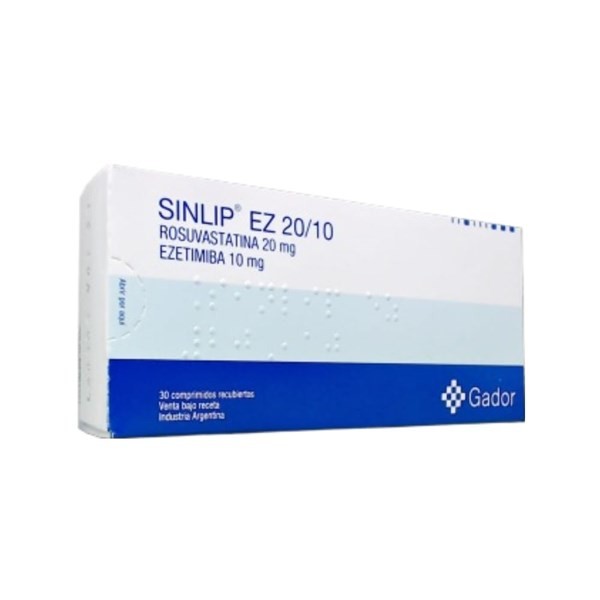 Gador Sinlip Ez Rosuvastatina + Ezetimibe 20 / 10 Mg x 30 Comp Recubiertos #1
