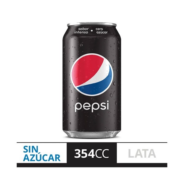 Gaseosa Cola Pepsi Black en Lata 354 cc #1