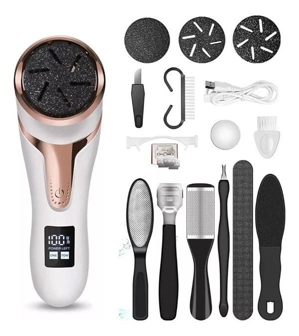 Genérica Kit Eliminador de Callos Profesional Recargable Accesorios