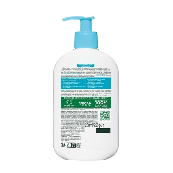 Gel de Limpieza Facial Garnier Anti-Imperfecciones Con Ácido Salicílico x 250 ml alt