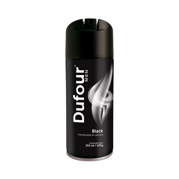 DESODORANTE AEROSOL DUFOUR MEN BLACK 155ML #1