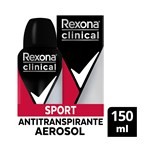 Antitranspirante En Aerosol Rexona Clinical Sport St 3x 150 Cc. #1