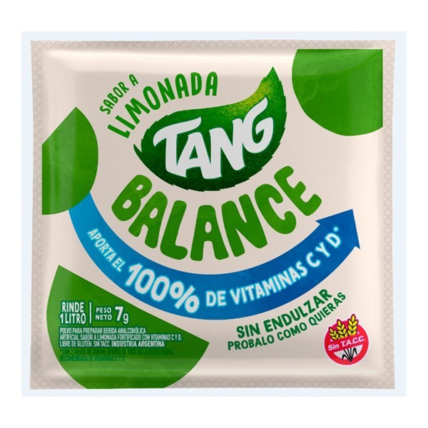 Jugo En Polvo Tang Sabor Limonada Balance En Sobre 7 G. #1