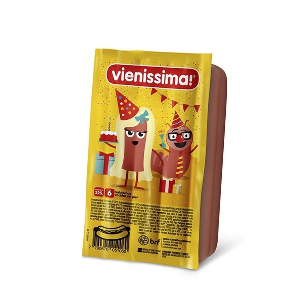 Salchichas Vienissima De Viena 225 Gr 6 U