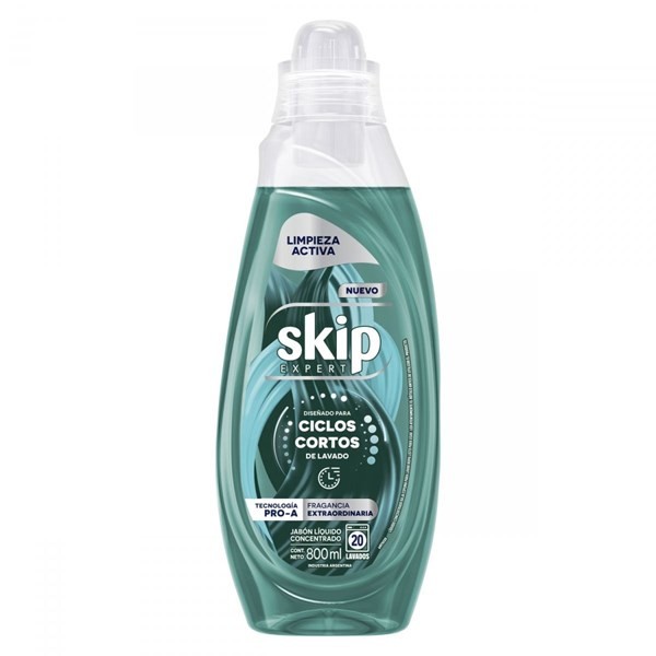 Skip Jabon Liquido Concentrado Limpieza Activa 800 ml