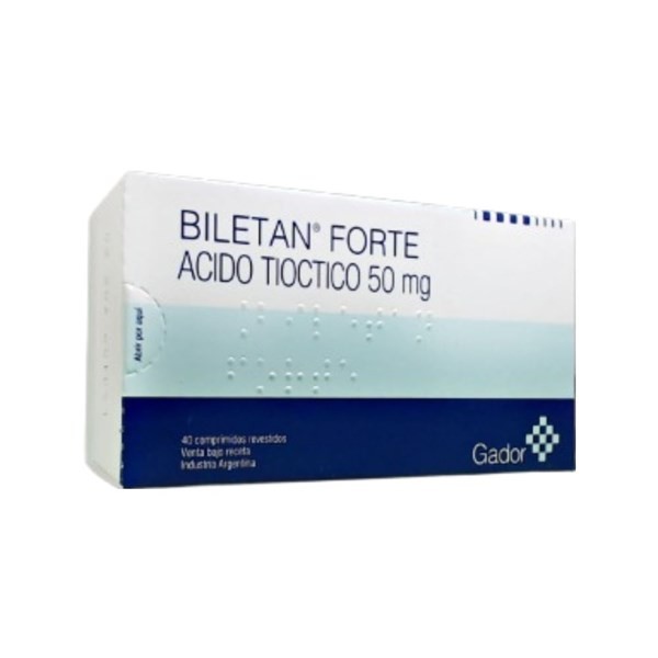 Gador Biletan Forte 50 Mg + Tiócito x 40 Comp #1