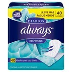 Protectores Diarios Always Respirable x 40 un #2