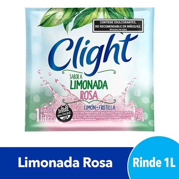 Jugo En Polvo  Clight Limonada Rosa 8 G #1 Jugo En Polvo  Clight Limonada Rosa 8 G #1