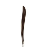 Pinza de Depilar Curve Negro Mate Punta Sesgada Basicare #1