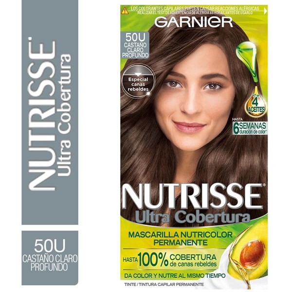 Garnier Kit Color Ultra Cobertura 50 Castaño Claro Profundo #1