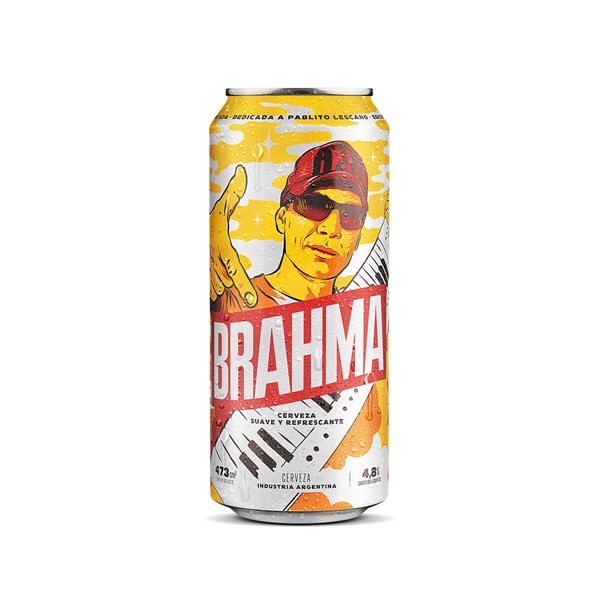 Cerveza Blanca Brahma Musica En Lata 473 Cc. #1