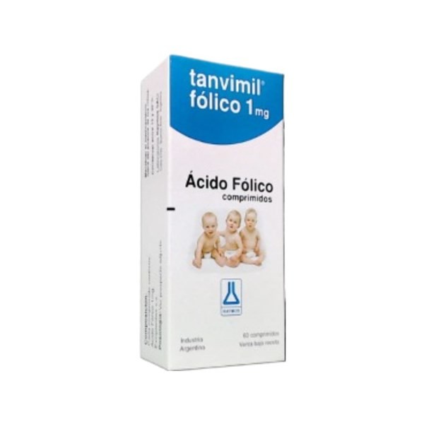 Mupirin Tanvimil Fólico Ácido Fólico 1 Mg x 60 Comp