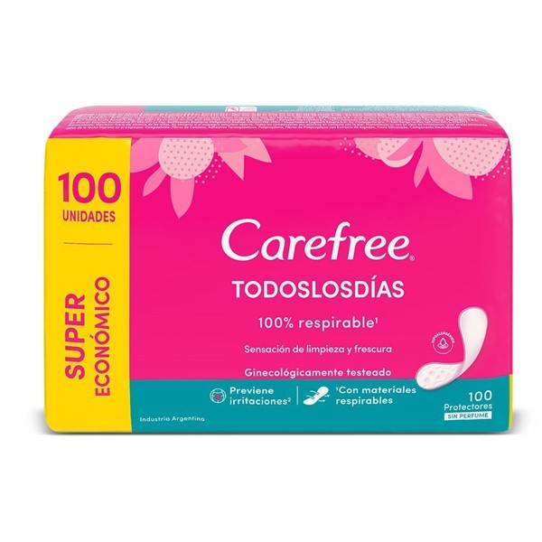 Carefree Protectores Diarios Todos Los Dias Maxip Sin Separador (100 Unidades) #1