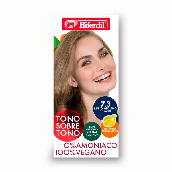 Biferdil Biocolor 0% Amoniaco 7.3 Rubio Dorado