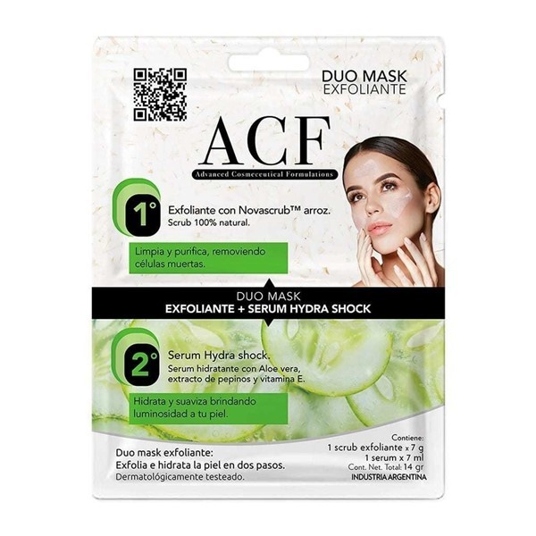 Acf Mascara Facial Duo Exfoliante Scrub + Serum