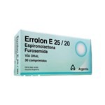 Siegfried Errolon E 25 / 20 Mg Espironolactona + Furosemida x 30 Comp #1