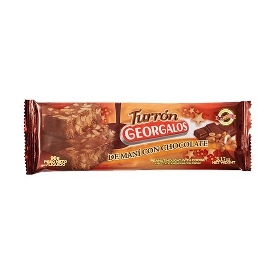 Turron Mani C/ Chocolate Georgalos 90 gr #1