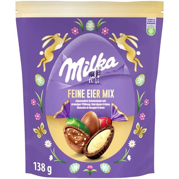 Huevos de Chocolate Milka Feine Eier Mix 138 g #1