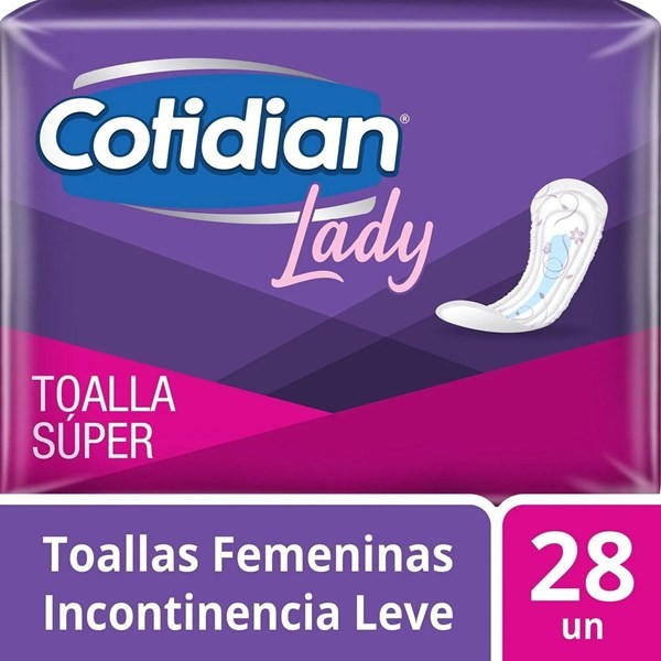 Cotidian Lady Toalla Incontinencia Super | 28 Unidades 