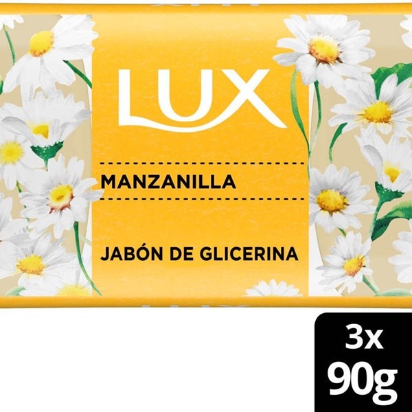 Jabon De Tocador Lux Glicerina Manzanilla 3x90 Gr #1