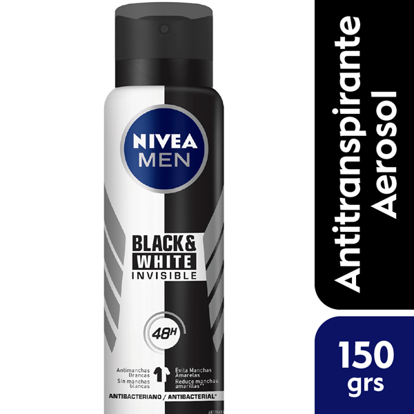 Nivea Antitranspirante Invisible Black & White Spray For Men 150 ml