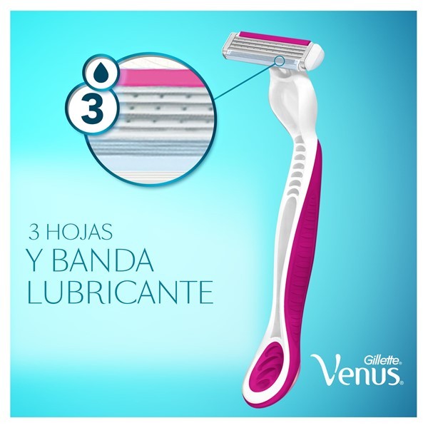 Gillette Máquina Venus Simply3 2 Unidades alt