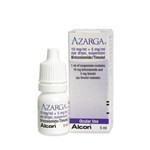 Azarga 10 mg/ml + 5 mg/ml | suspensión | 5 mL | Brinzolamide + Timolol #1